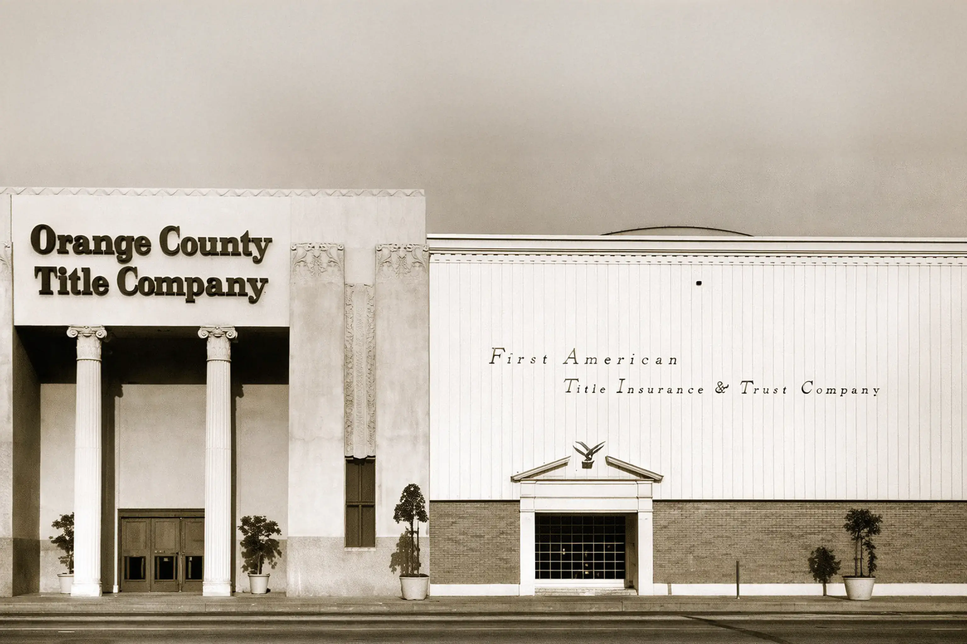 black and white building phot